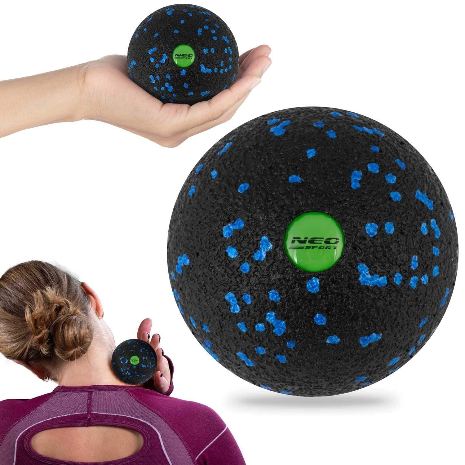 Massage- och fitnessboll NS-965 svart/blå
