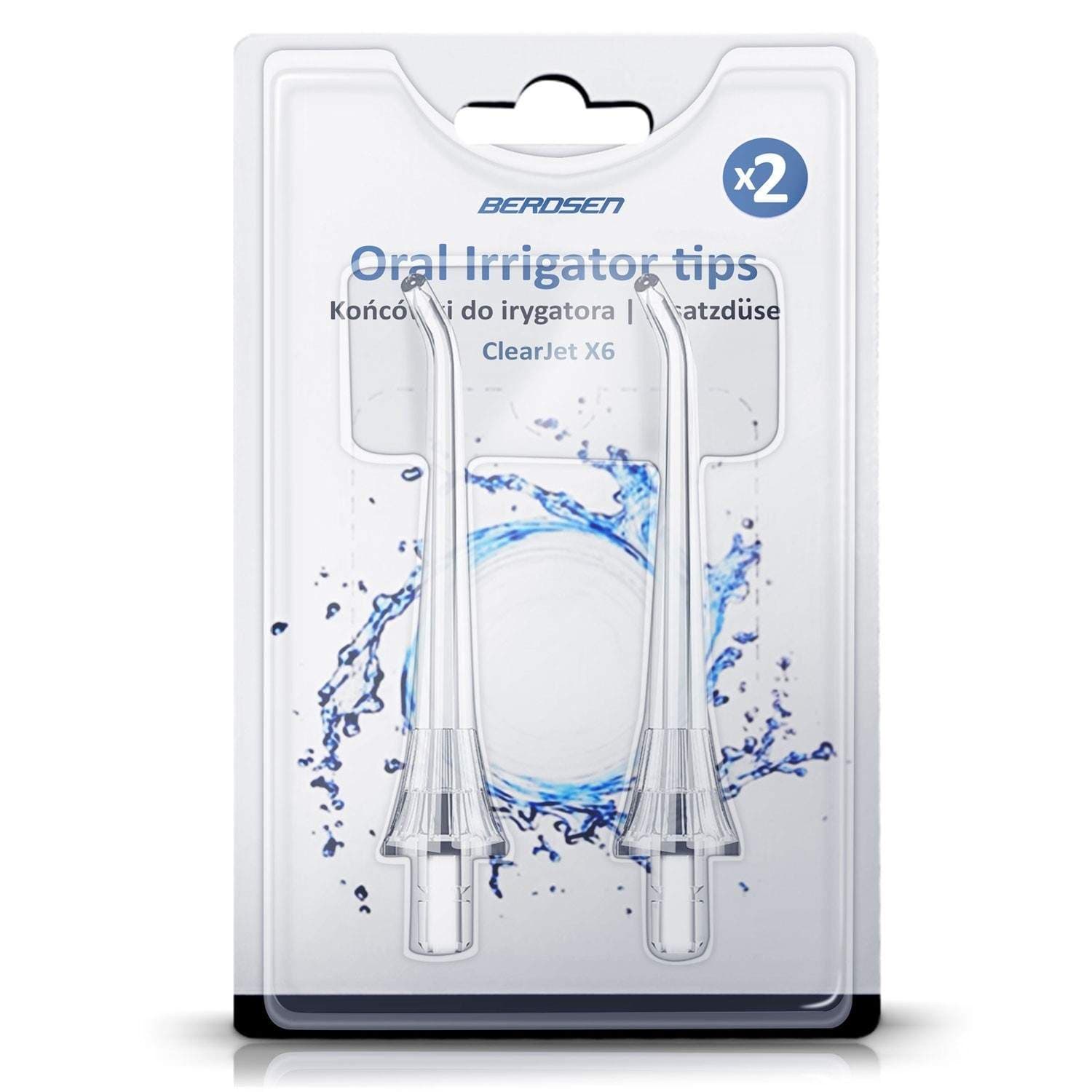 Ersättningsmunstycken för Berdsen X6 Irrigator, 2-pack