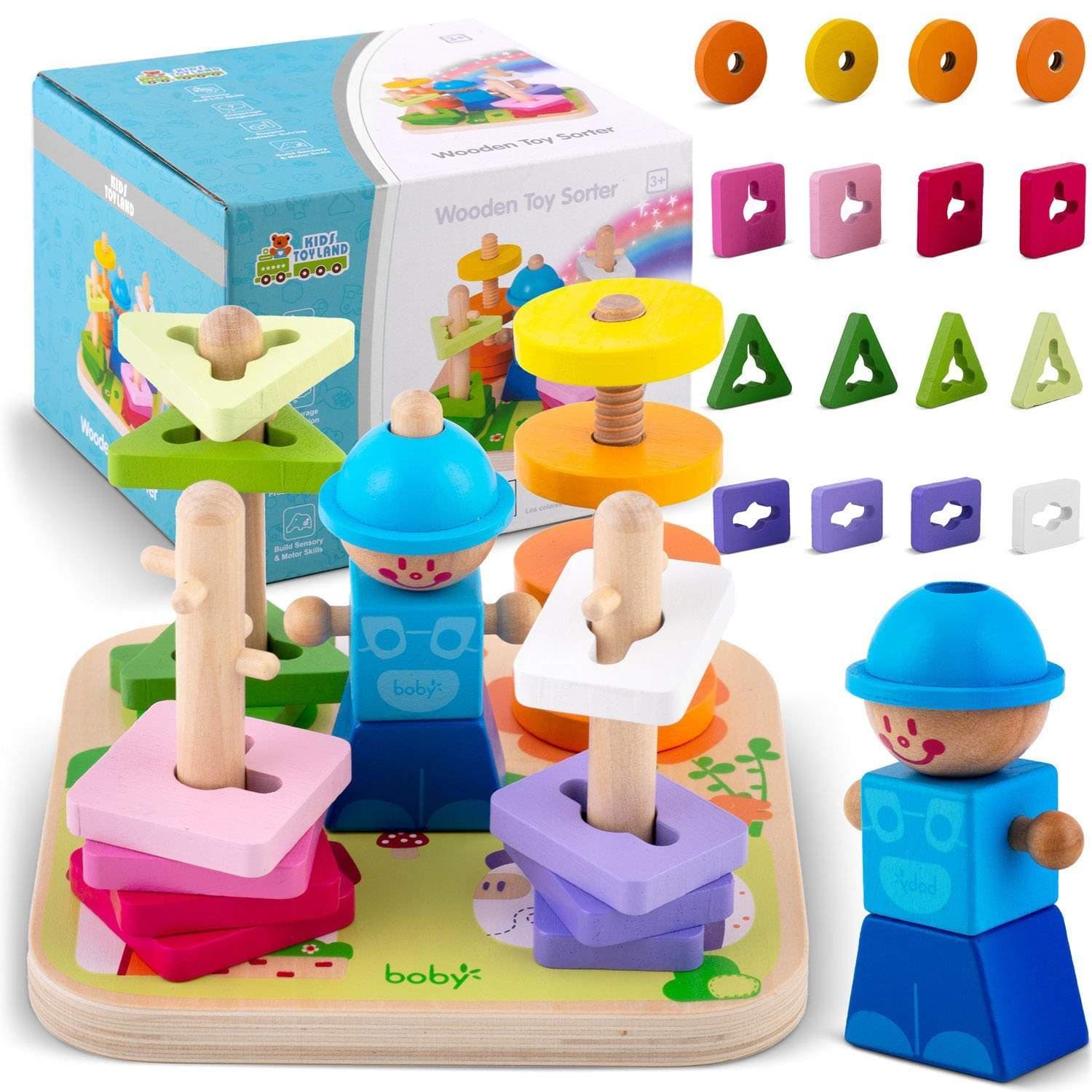 Träsorterare leksak - pussel RK-866 Ricokids
