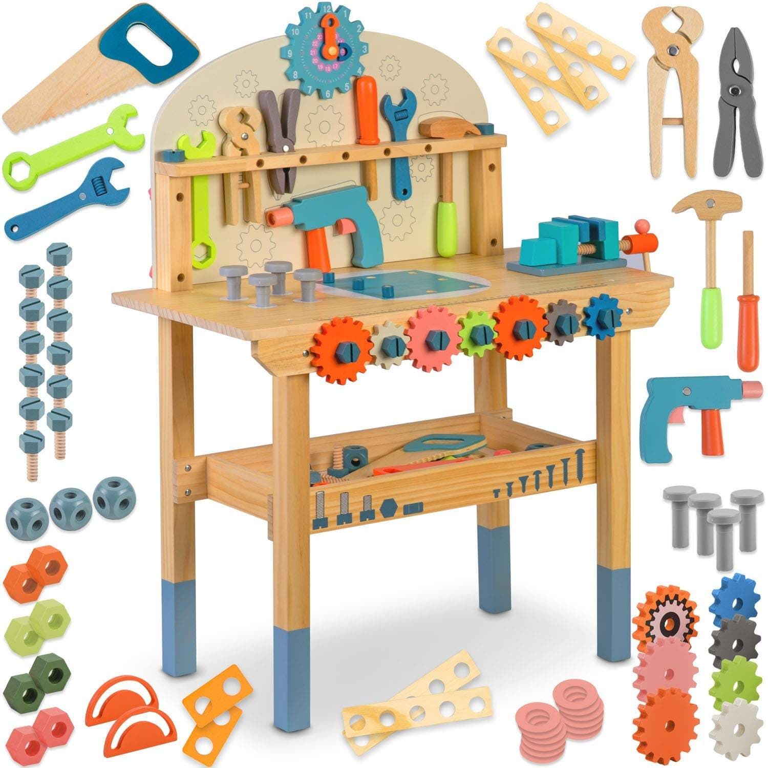 Träverkstad med verktyg RK-876 Ricokids