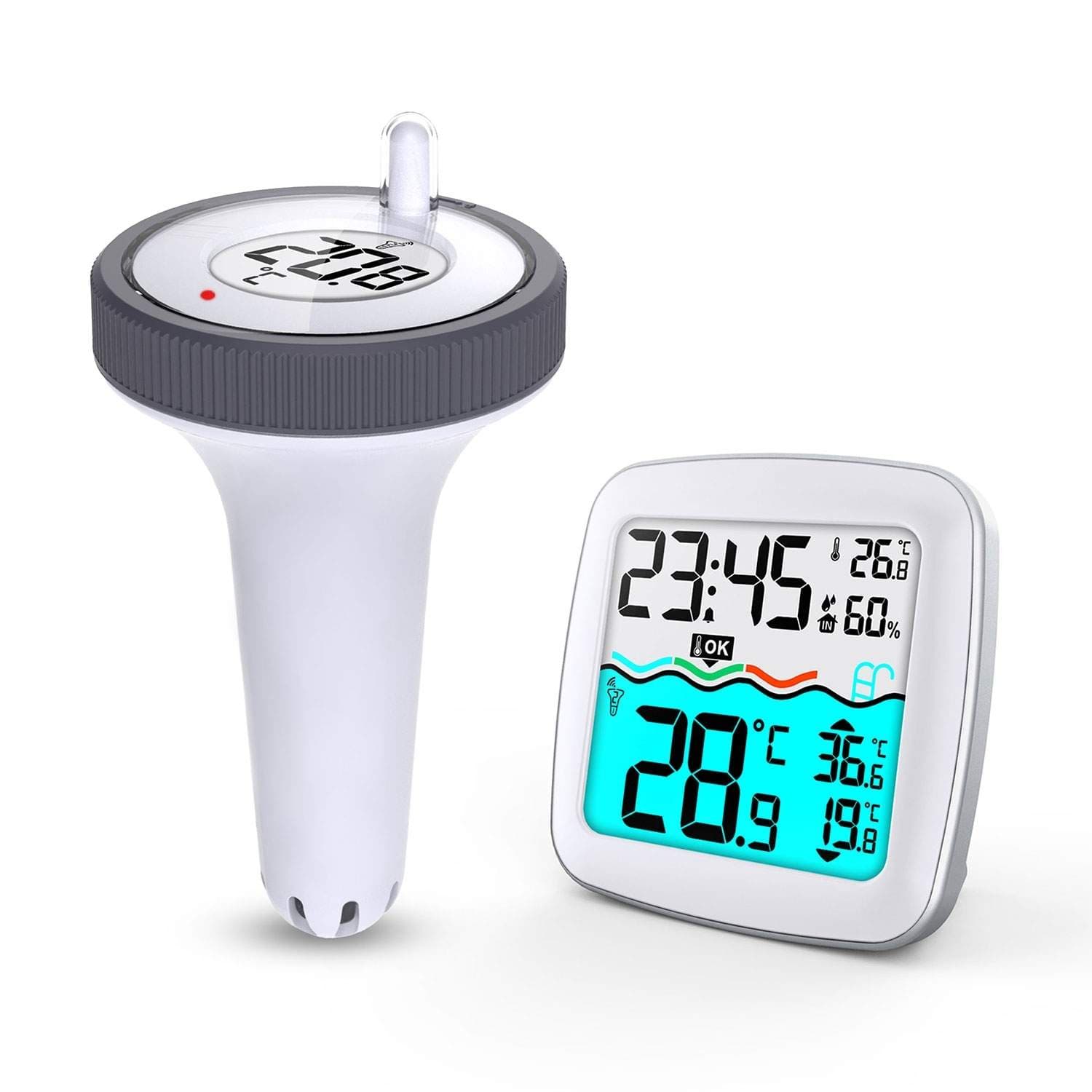 Väderstation med poolsensor BD-913 vit