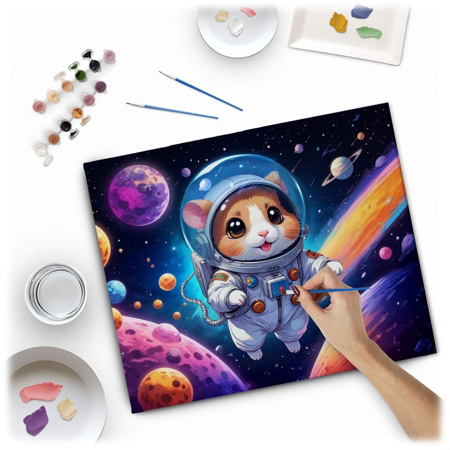 Målning efter siffror 40x50 cm Massido Astronaut view 2