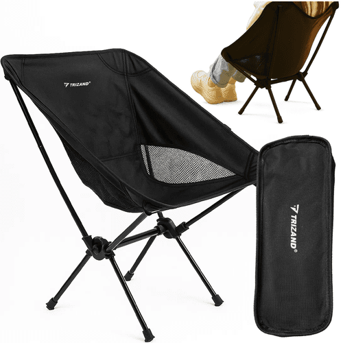 Fällbar campingstol – lätt, kompakt, 120 kg kapacitet