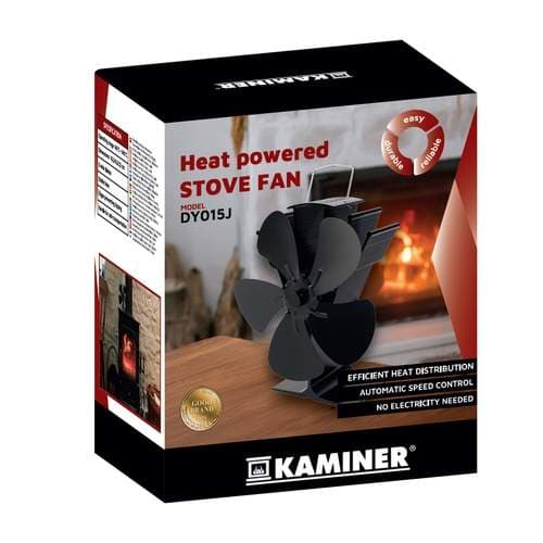 Värmedriven spisfläkt – 5-blad, ingen el behövs view 2