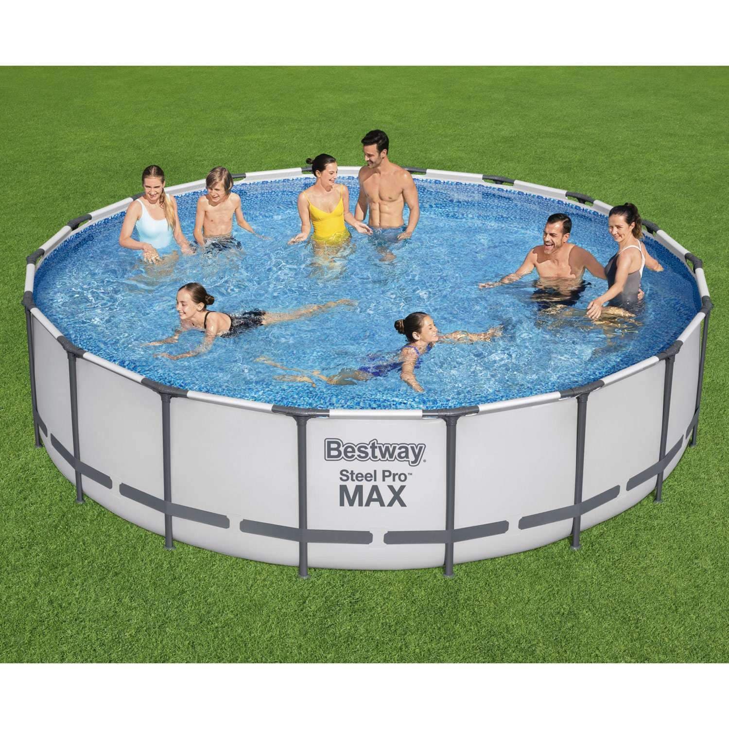 Stålramspool 5,49m x 1,22m med filterpump view 2
