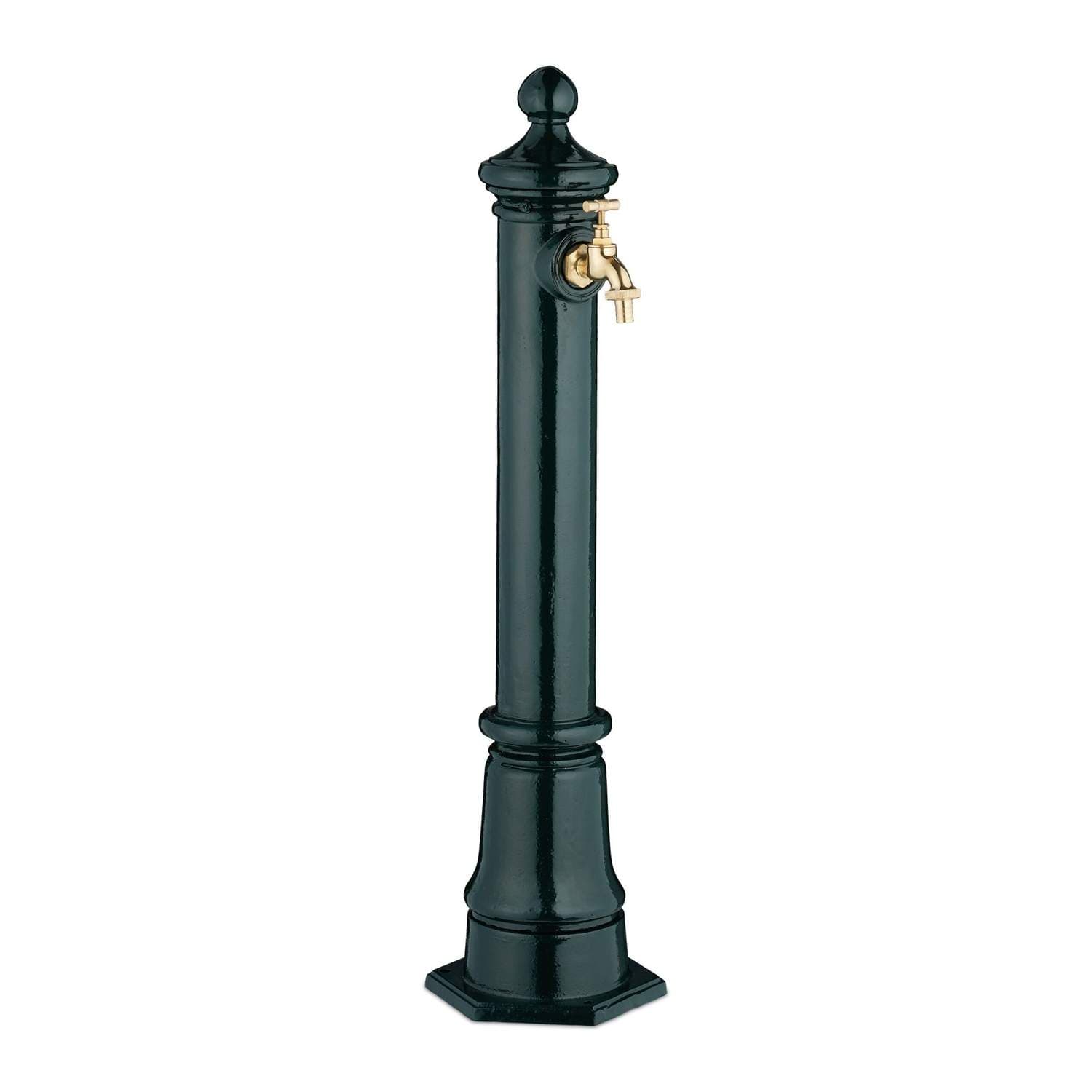 Antik trädgårdsfontän i metall – 80 cm, dekorativ pelare
