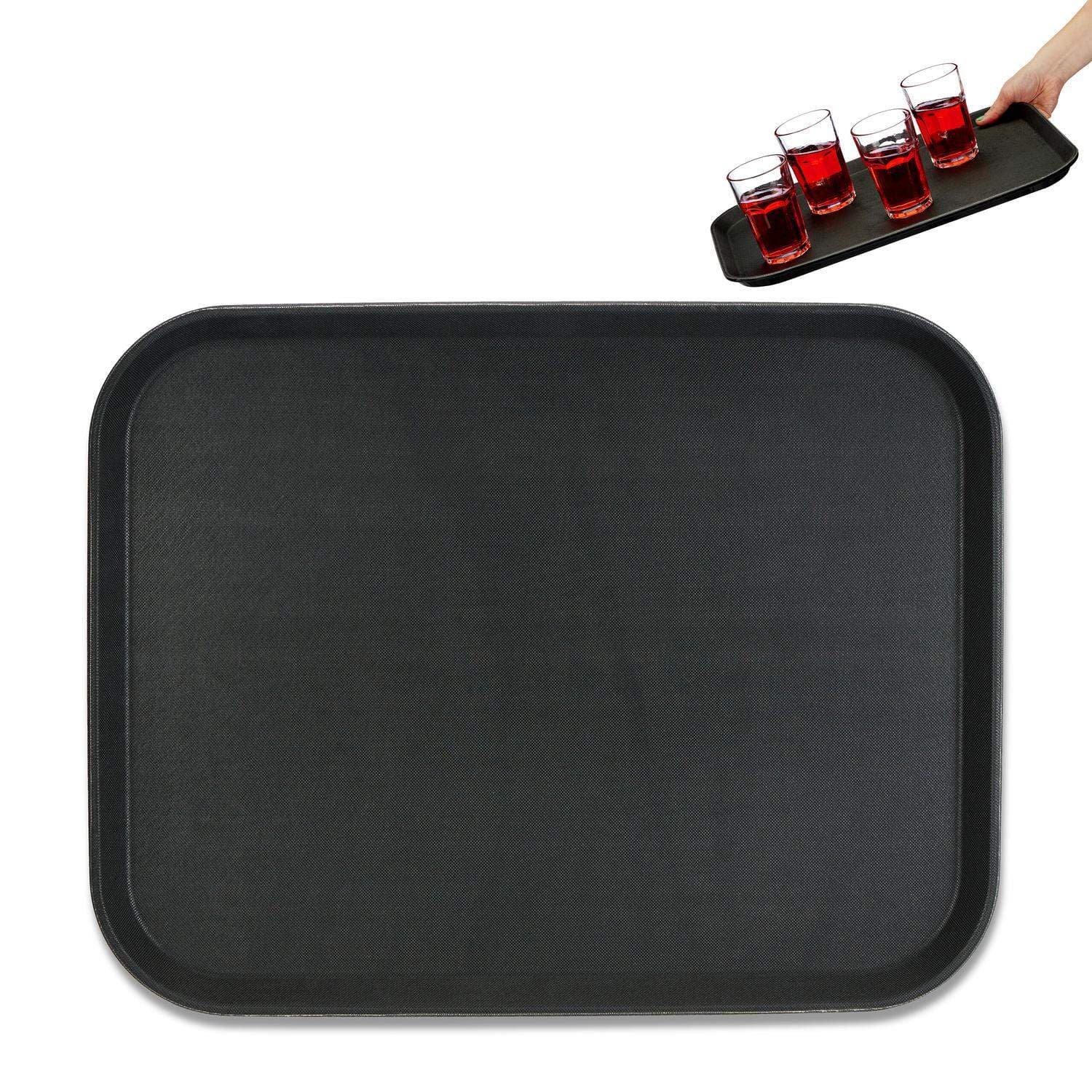 Svarta Gastro Serveringsbrickor Set om 2 – 46x35cm, halkfri