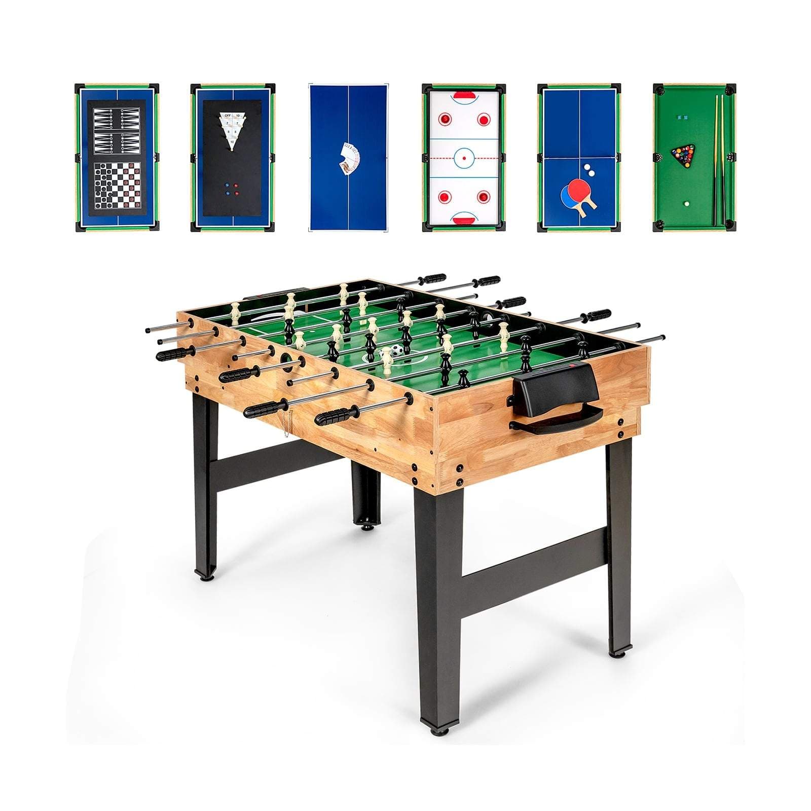 10-i-1 multispelsbord – Fotboll, Biljard, Mer