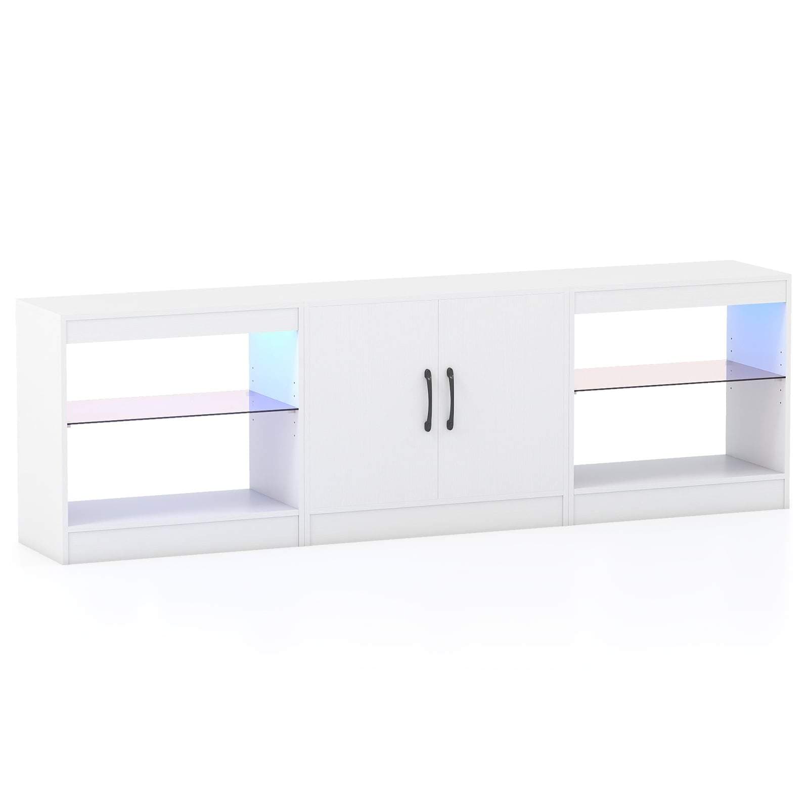 Modulärt TV-stativ med LED-lampor, passar upp till 85" TV-apparater