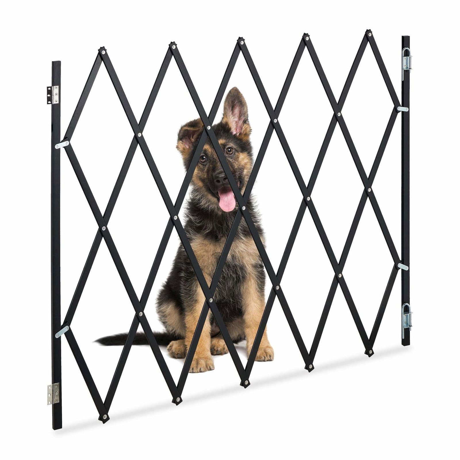 Förlängbar hundbarriär, naturlig bambu