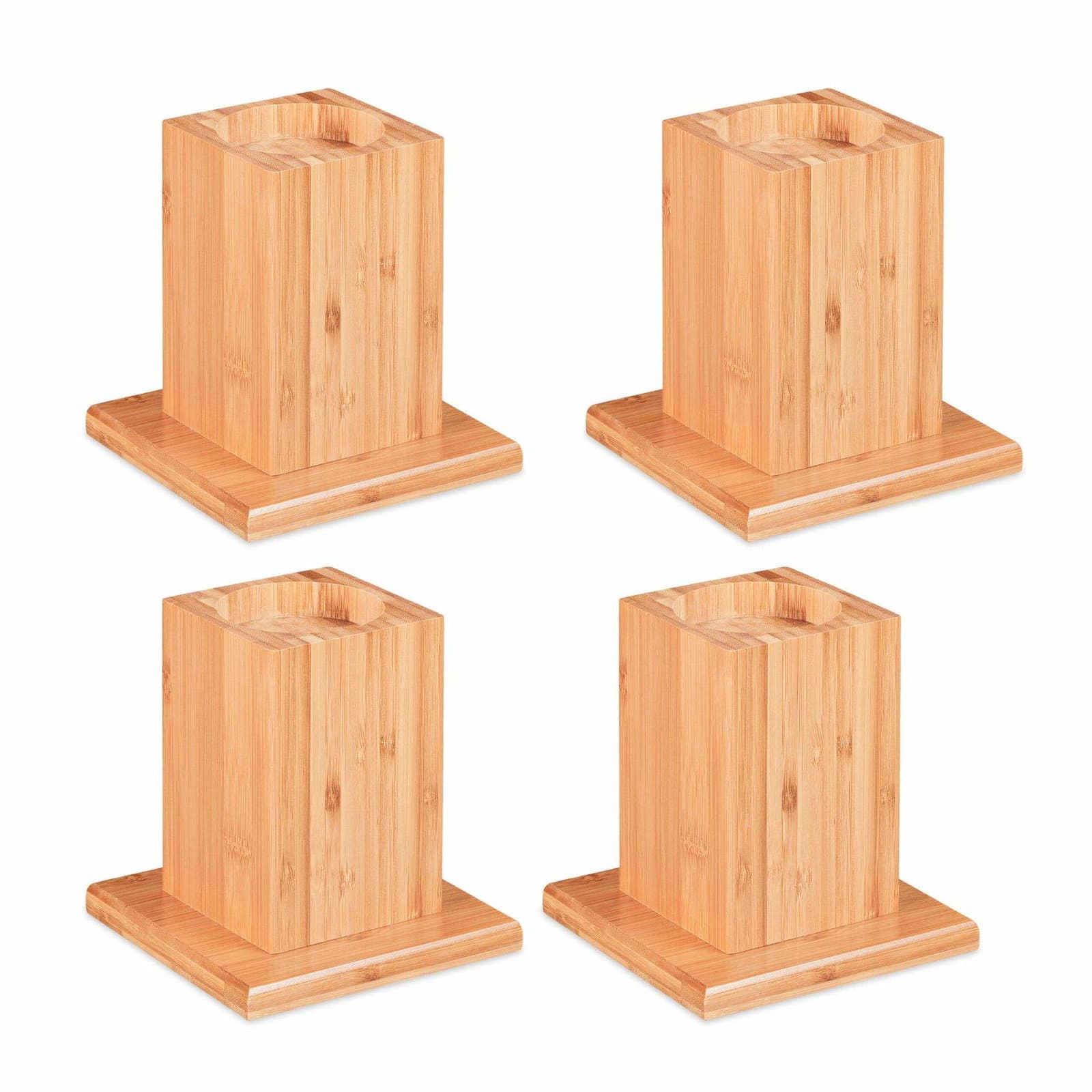 Möbelhöjare 4-tablett av bambu