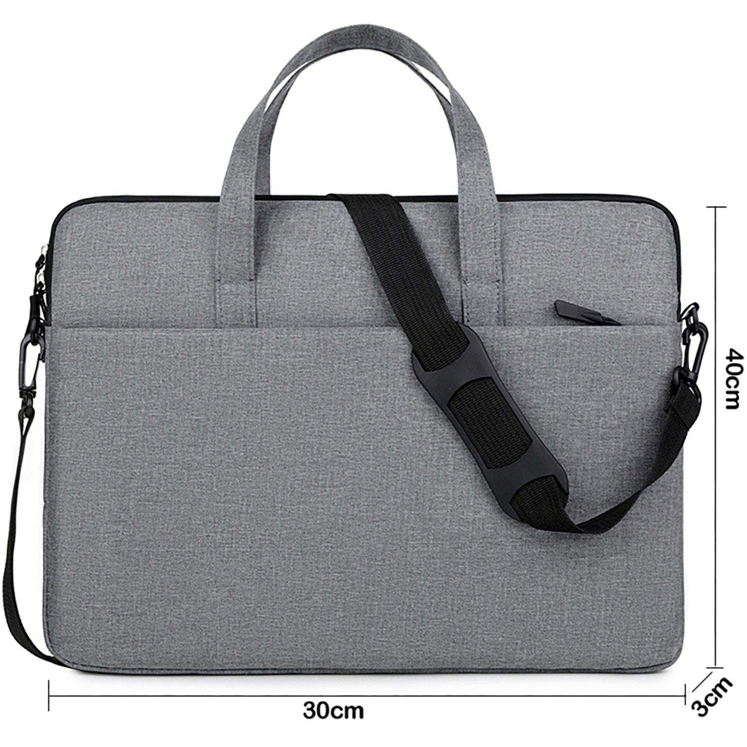 Laptopväska Slim 15,6" Blå – Vadderad, Axelrem view 2