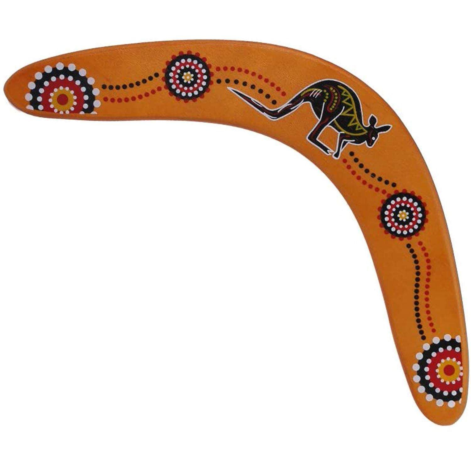 Boomerang med Australiensisk Design - Brun
