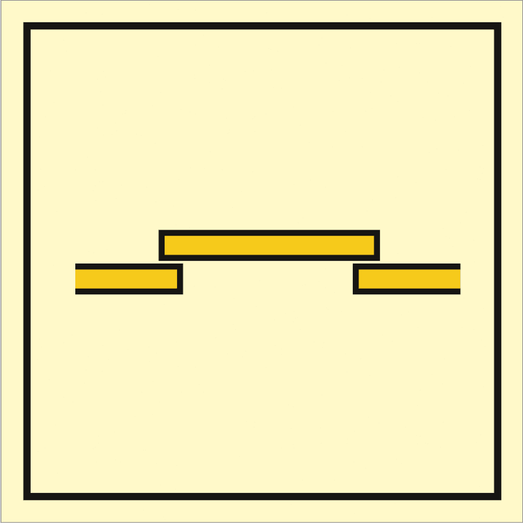 Fire control sign - B class fire door