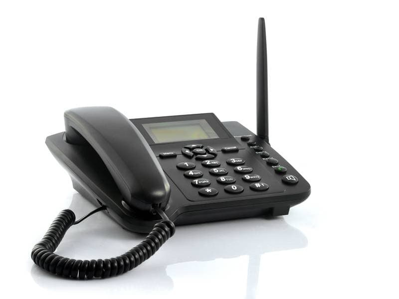 GSM bordstelefon för samtal och sms, dubbla simkortsplatser view 2