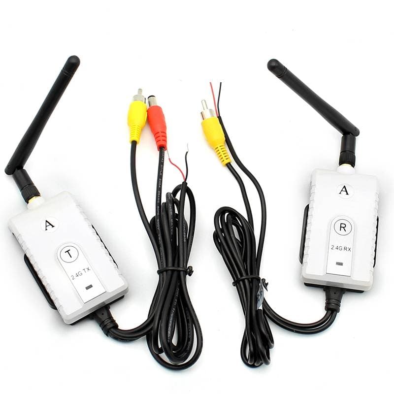 Trådlös videosändare, 2,4 GHz, 200 meter, RCA, DC12-24V