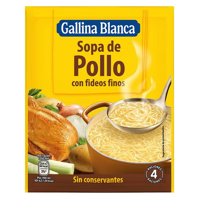 Kyckling nudelsoppa - pollo con fideos finos