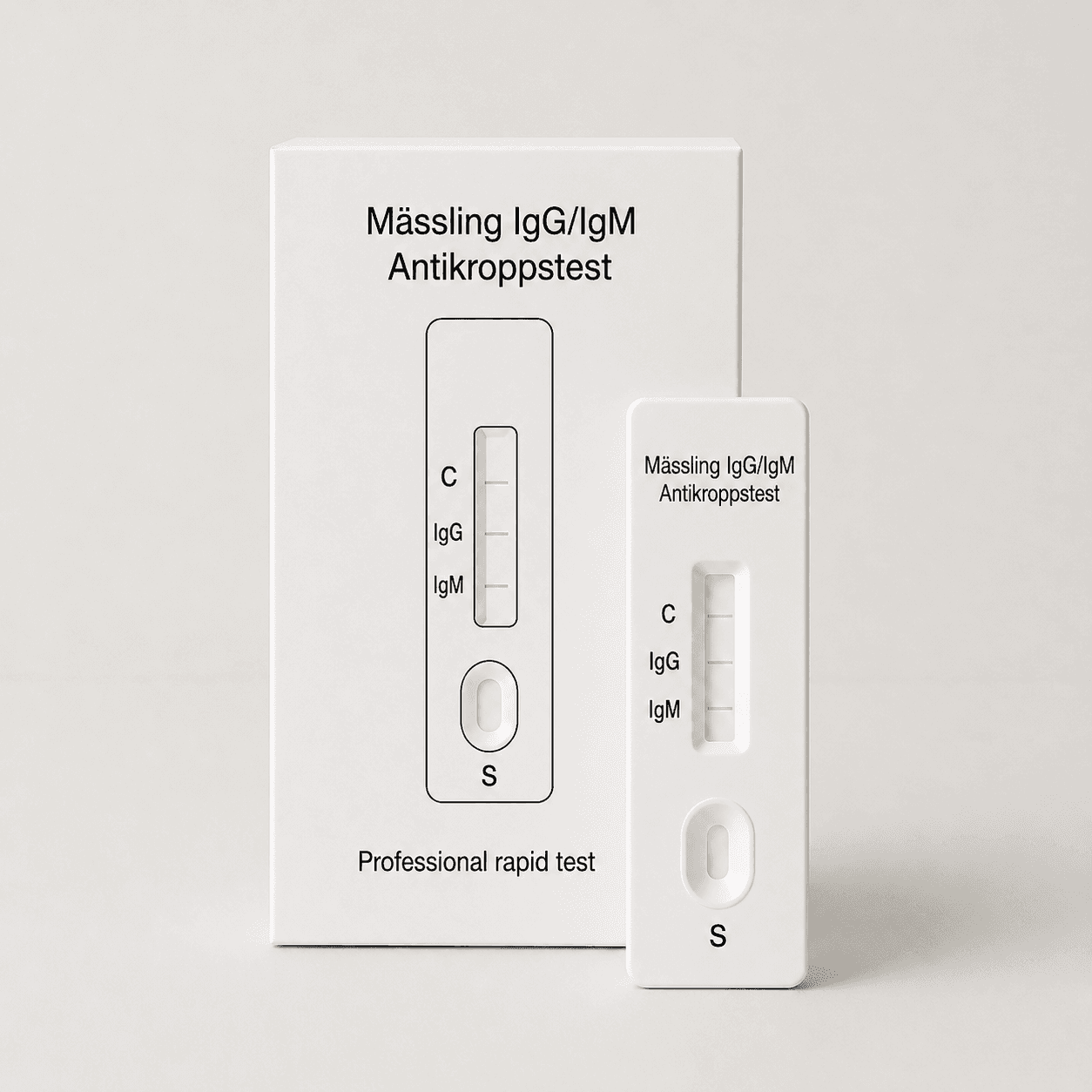 Mässling Självtest IgG/IgM Antikroppstest 25-pack - Professionellt bruk