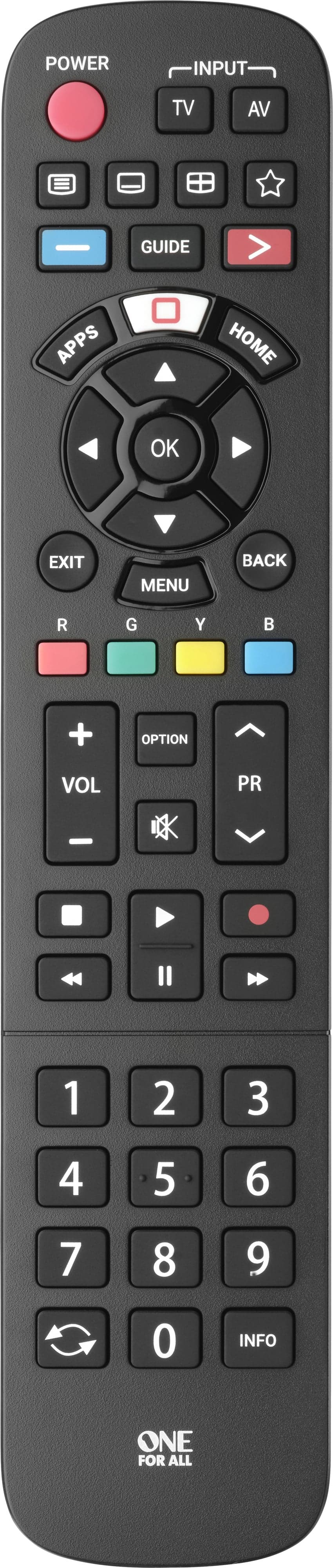One For All URC 4914 -universalfjärrkontroll för Panasonic TV-apparater