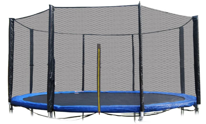 Trampolinnät 366 cm ytterkant - 8 stolpar - 12 fot - säkerhetsnät (exklusive stolpar)