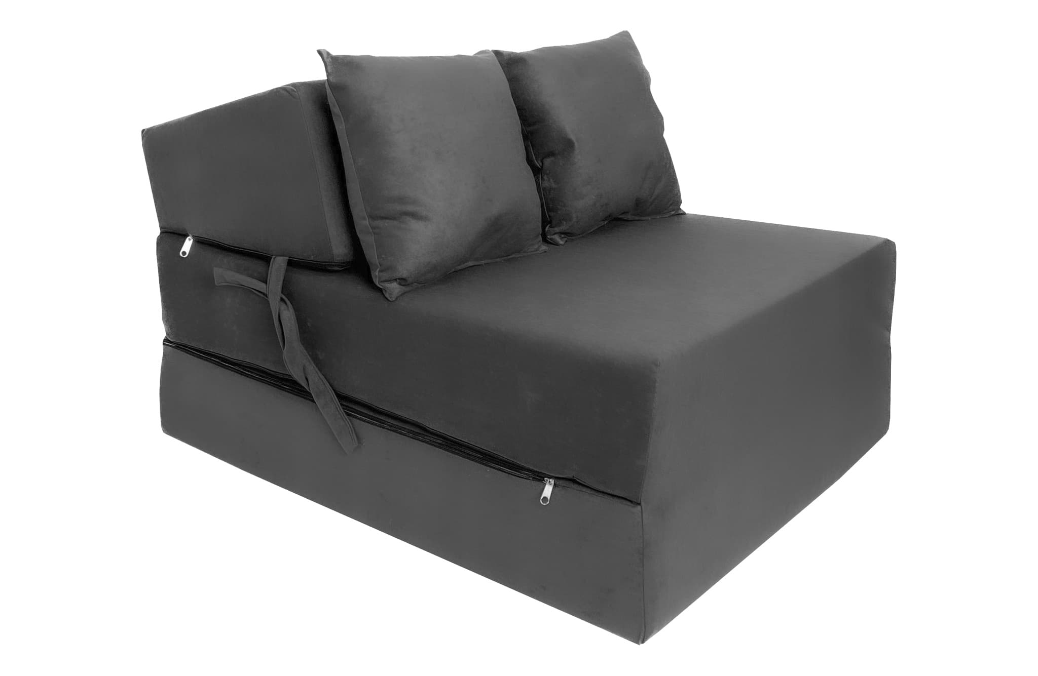 Vikmadrass - gästmadrass - 200x70x15 cm - mörkgrå