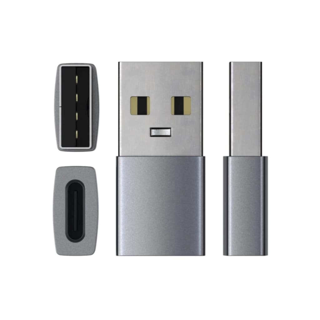 Satechi Adapter USB-A till USB-C, Space Grey