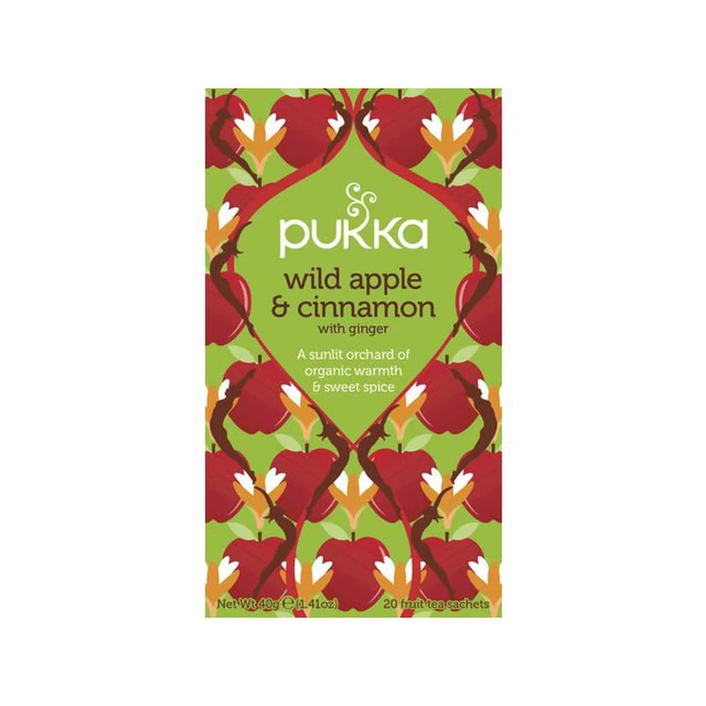 Pukka Wild Apple & Cinnamon tepåsar 20-pack