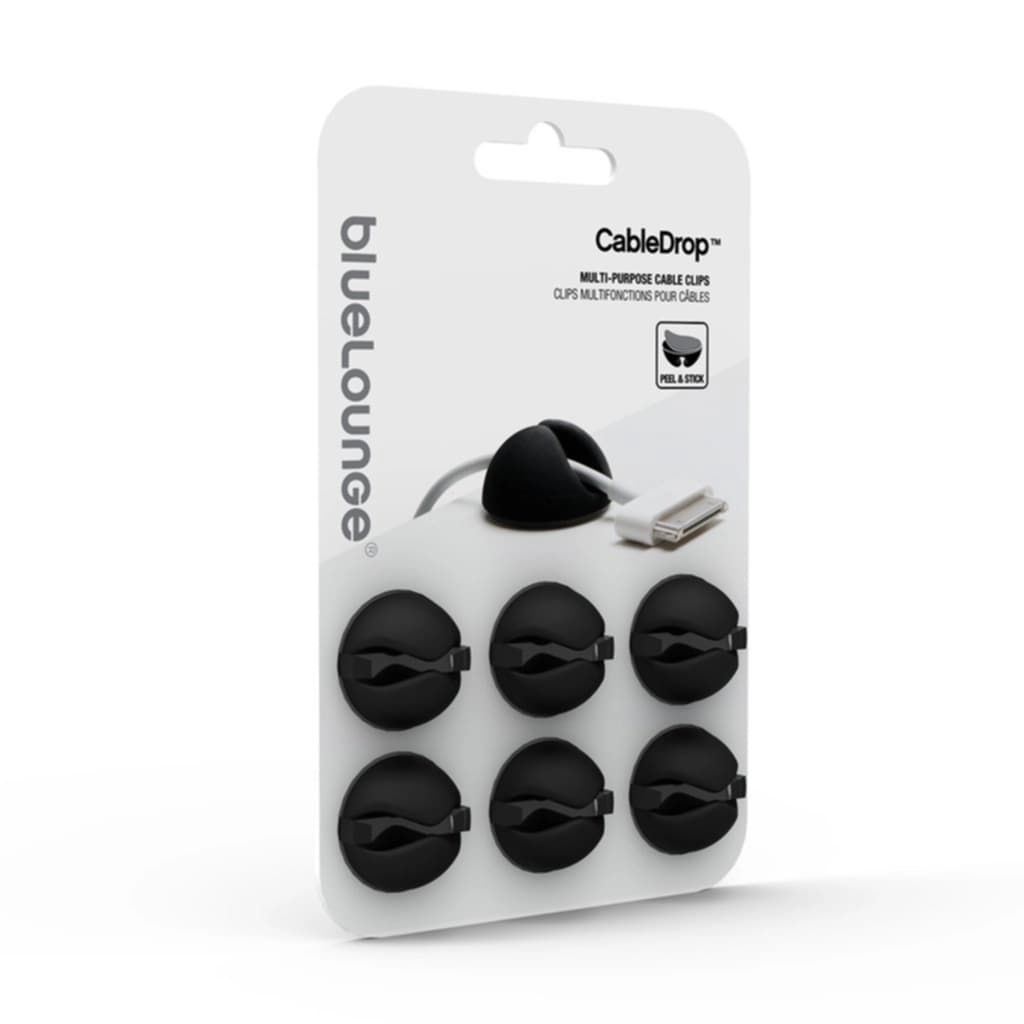 Bluelounge CableDrop 6-pack, Svarta