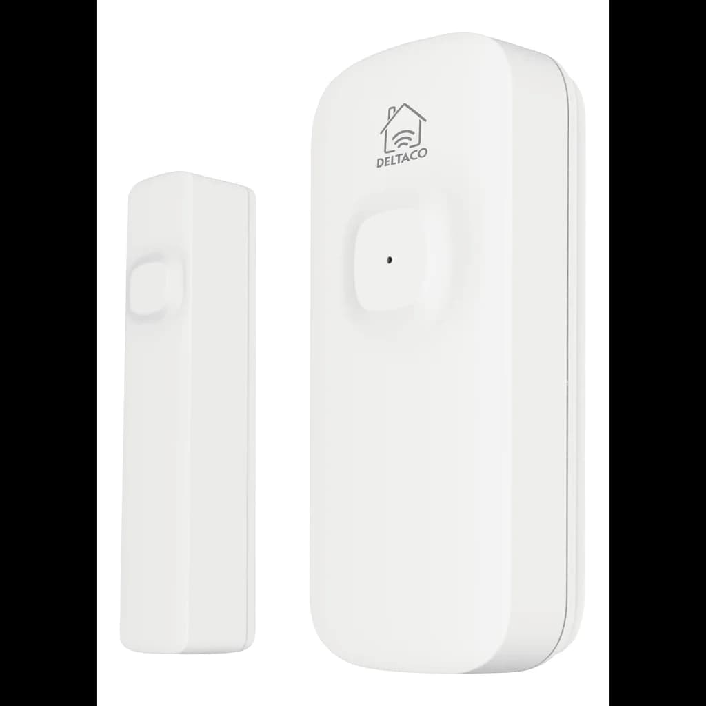 Smart Home magnetisk dörr- och fönstersensor, WiFi, vit