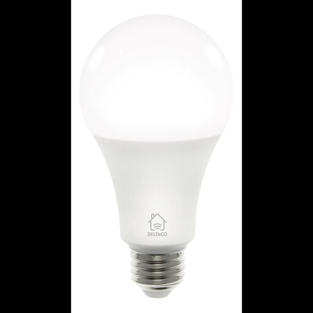 Smart Home LED-lampa, E27, WiFi, 9W, 2700K–6500K, dimbar,vit