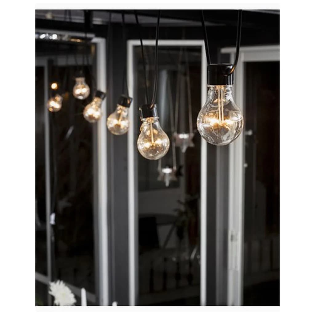 Ljusslinga 10st LED-lampor amber 24v/IP44
