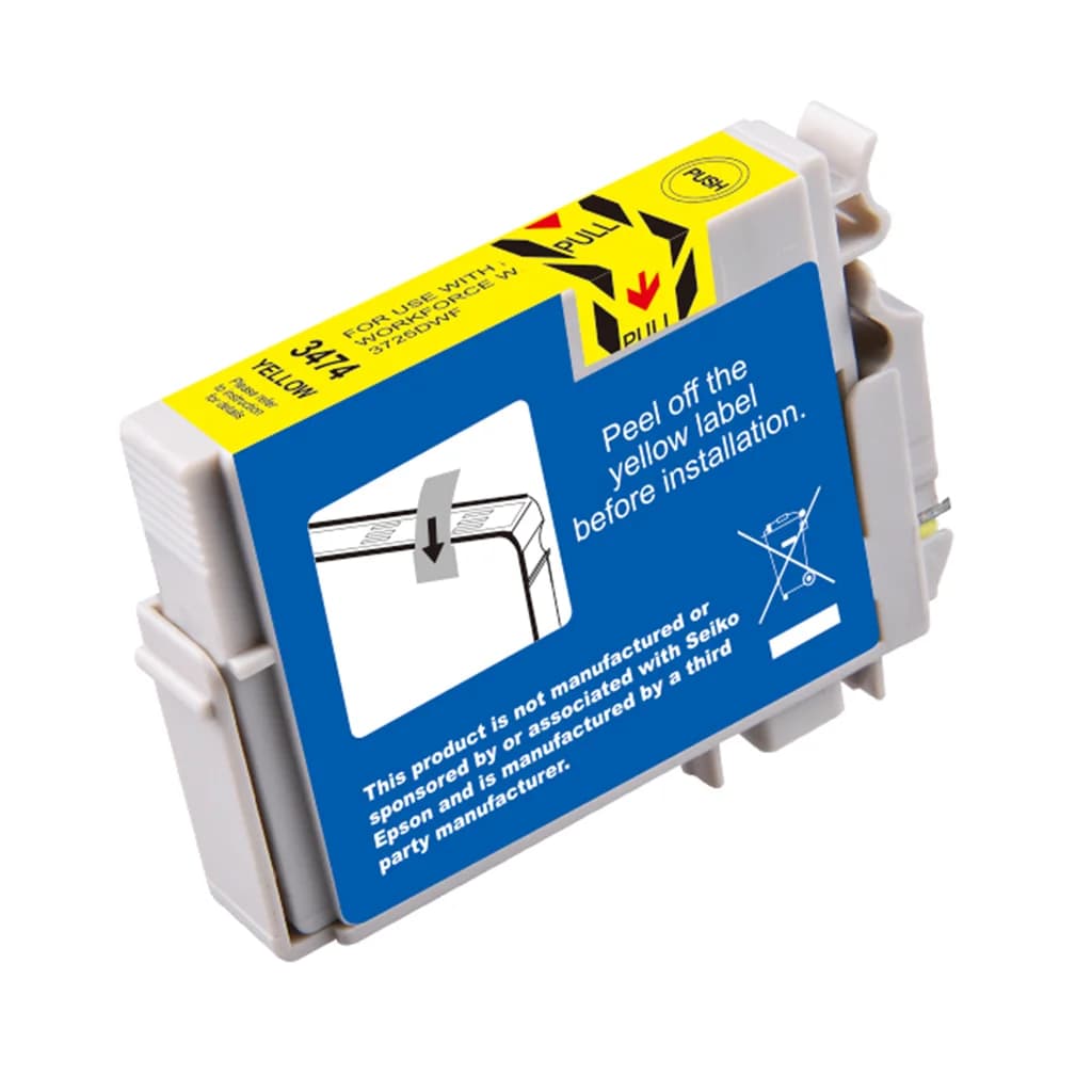 WL Bläckpatron, ersätter Epson 34XL, gul, 950 sidor 0T03474 ersätter T3474