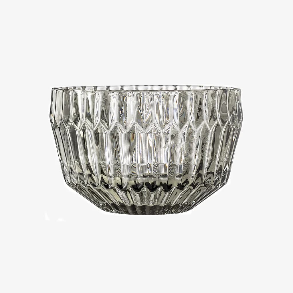 Skål Grå Glas