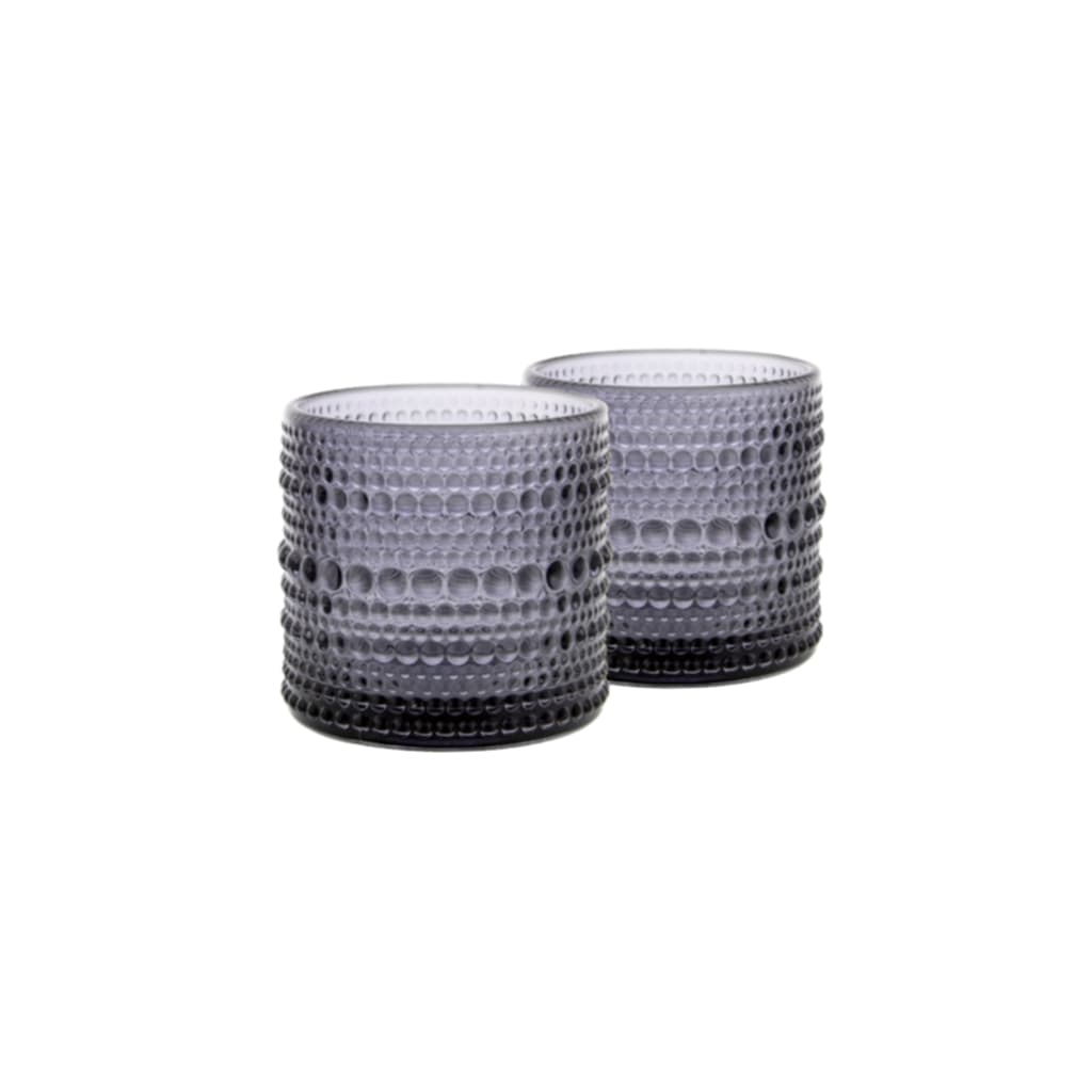Ljuslyktor 2-pack rökfärgat glas