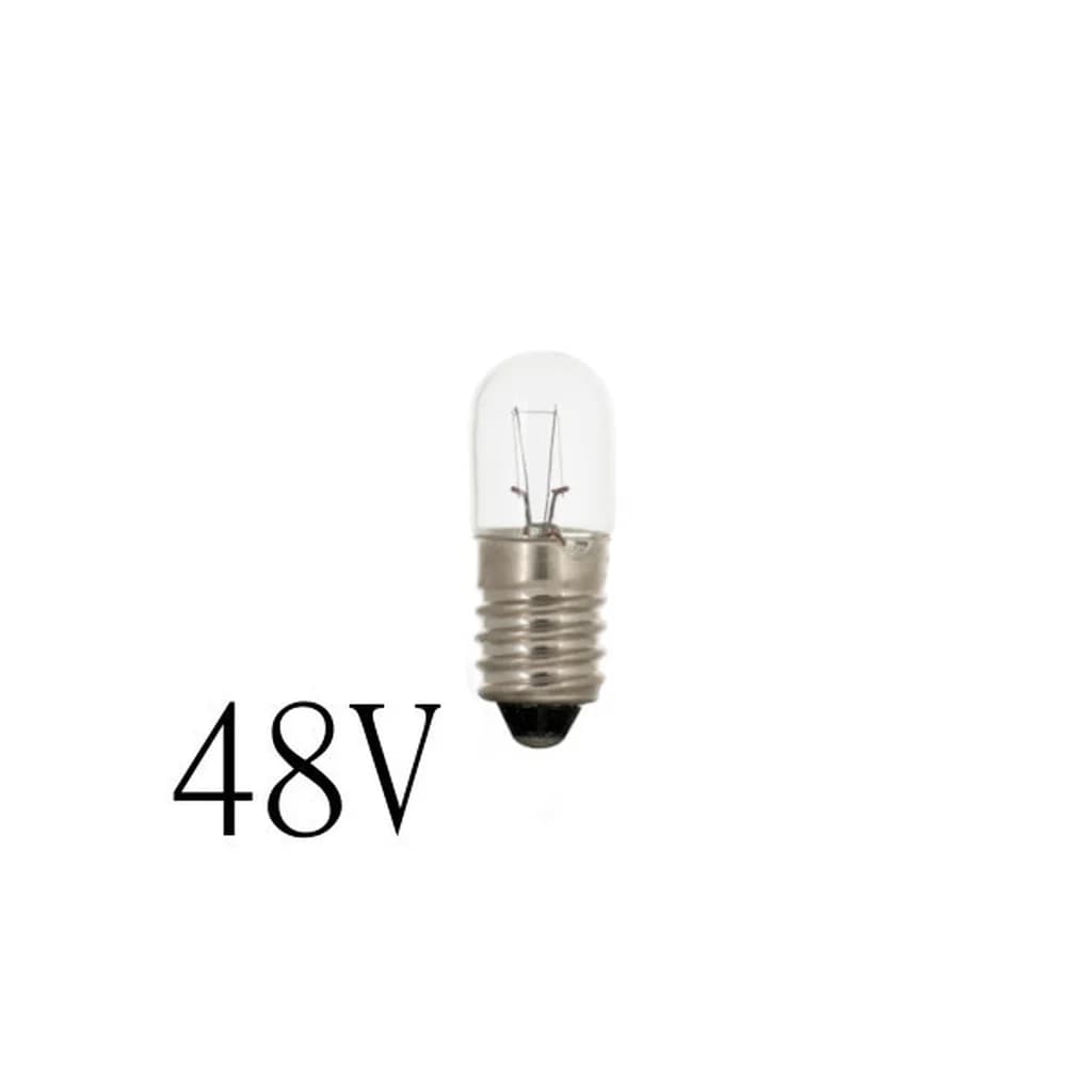 Glöd Signallampa E10 T10x28 50mA 2,4W 48V