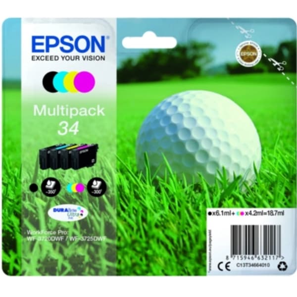 Bläckpatron MultiPack Bk,C,M,Y,PBK