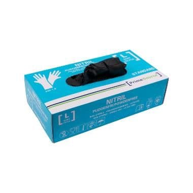BaByliss engångshandske Engangs Prime Source STANDARD stl L utan puder nitril AQL 1.5 svart, 100 st/fp