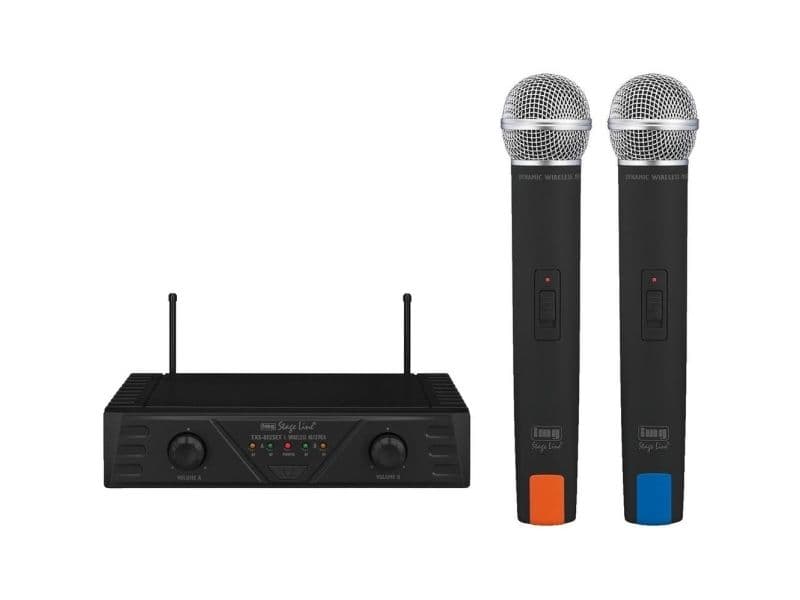 TXS-812SET trådlöst 2-kanals mikrofonsystem, 863.80/864.20 MHz (inkl. 2 sändare & 1 mottagare)