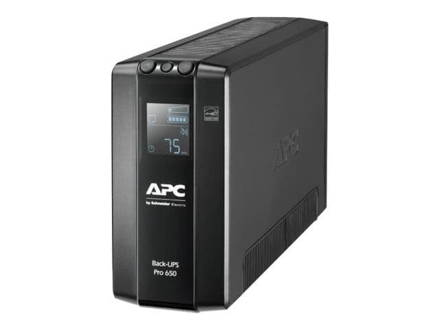 APC Back-UPS Pro BR650MI - UPS - AC 230 V - 390 Watt - 650 VA - USB - utgångskontakter: 6 - svart