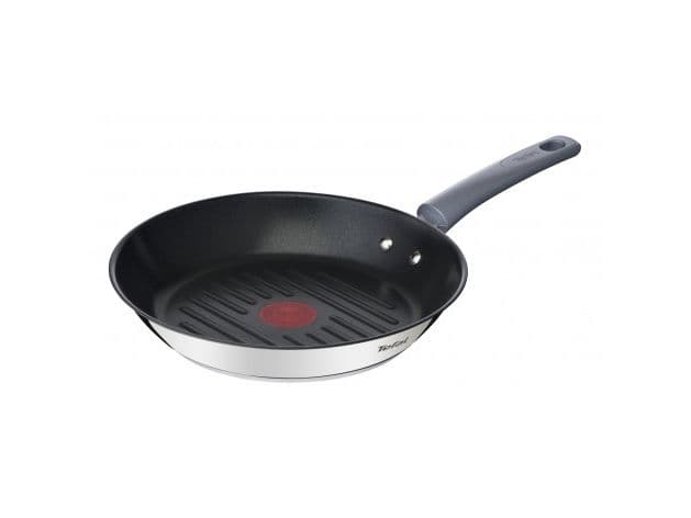 Tefal Daily Cook G7314055, Rund, Grillpanna, Svart, Rostfritt stål, Keramiska, gas, halogen, Induktion, Gjutjärnsplattor, Bakelit