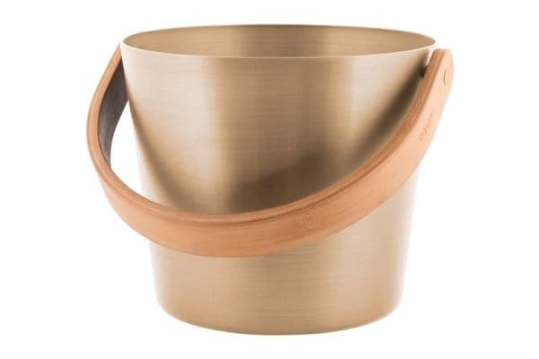 Relax saunabucket 5 l aluminium champagne