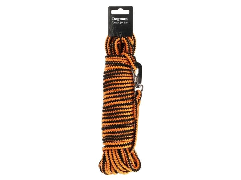 Dogman Spårlina Iris Flätad Orange 15m 15m