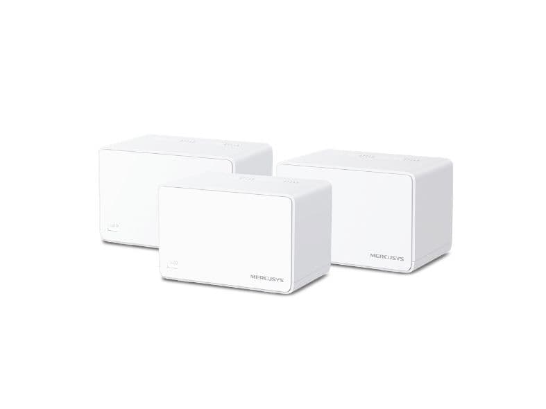 Mercusys Halo H80X (3-pack), Vit, Intern, Mesh-system, 650 m², Dual-band (2,4 GHz / 5 GHz), Wi-Fi 6 (802.11ax)