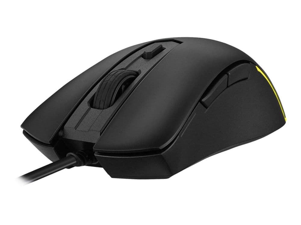ASUS TUF Gaming M3 Gen II - Mus - ergonomisk - högerhänt - optisk - 6 knappar - kabelansluten - USB 2.0 - svart
