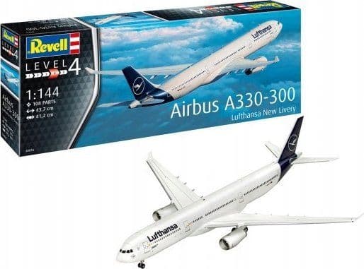 Revell 03816 Airbus A330-300 - Lufthansa New Livery modellflygplan kit 1:144
