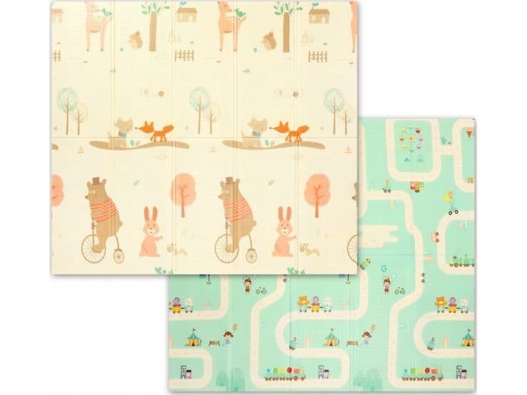 BabyOno Babyono XPE dubbelsidigt lekmatta 180 x 200 cm