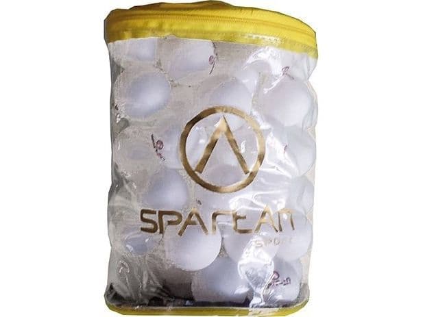 Spartan pingisbollar för träning, vita, 60 st