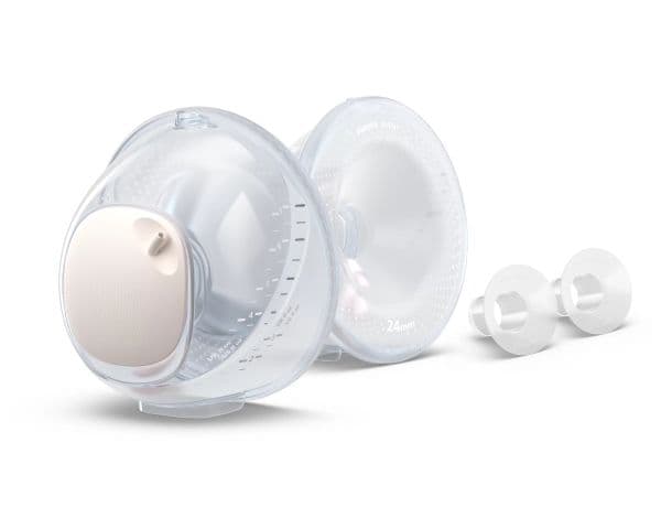 Philips AVENT Hands-free SCF439/01 Dubbla uppsamlingskoppar, Kit med reservdelar, Silikon, Transparent, En storlek, 4 styck