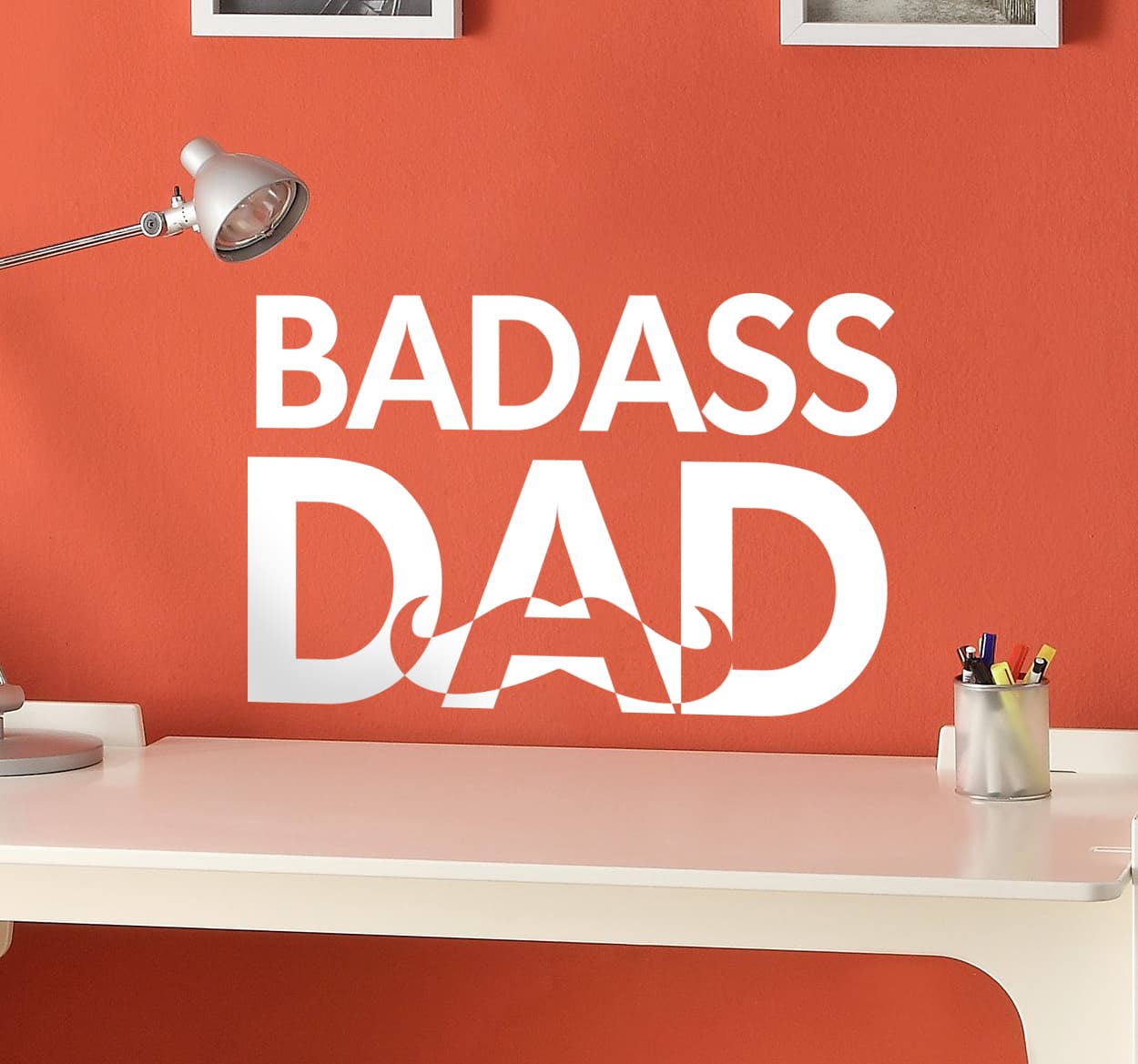 Badass pappa vägg klistermärke