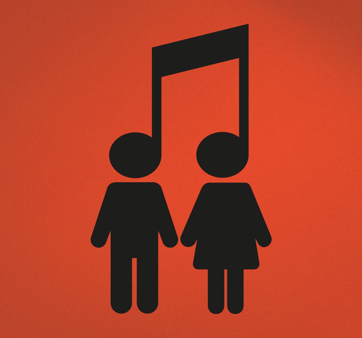 Musikaliska nyckelpar musikaliska klistermärke